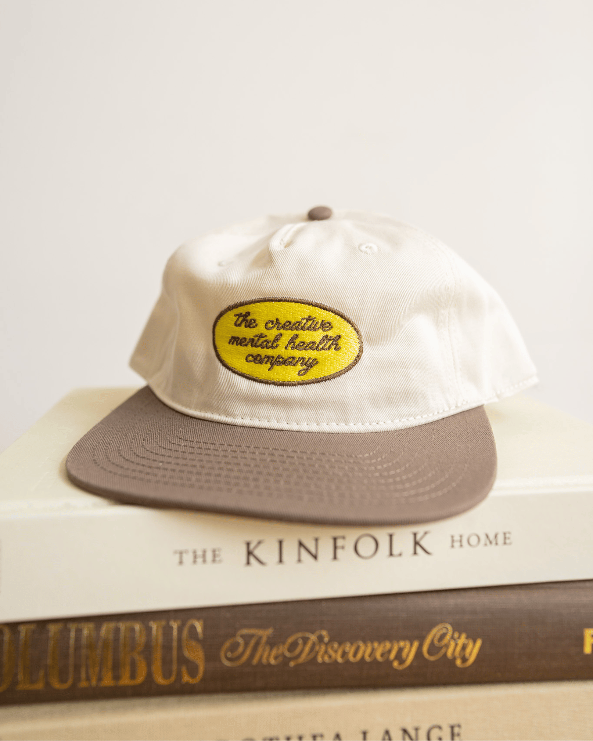 Creative Badge 5-Panel Hat (Natural/Brown)