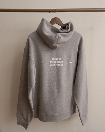 Strength In Your Story Hoodie (Heather Gray)