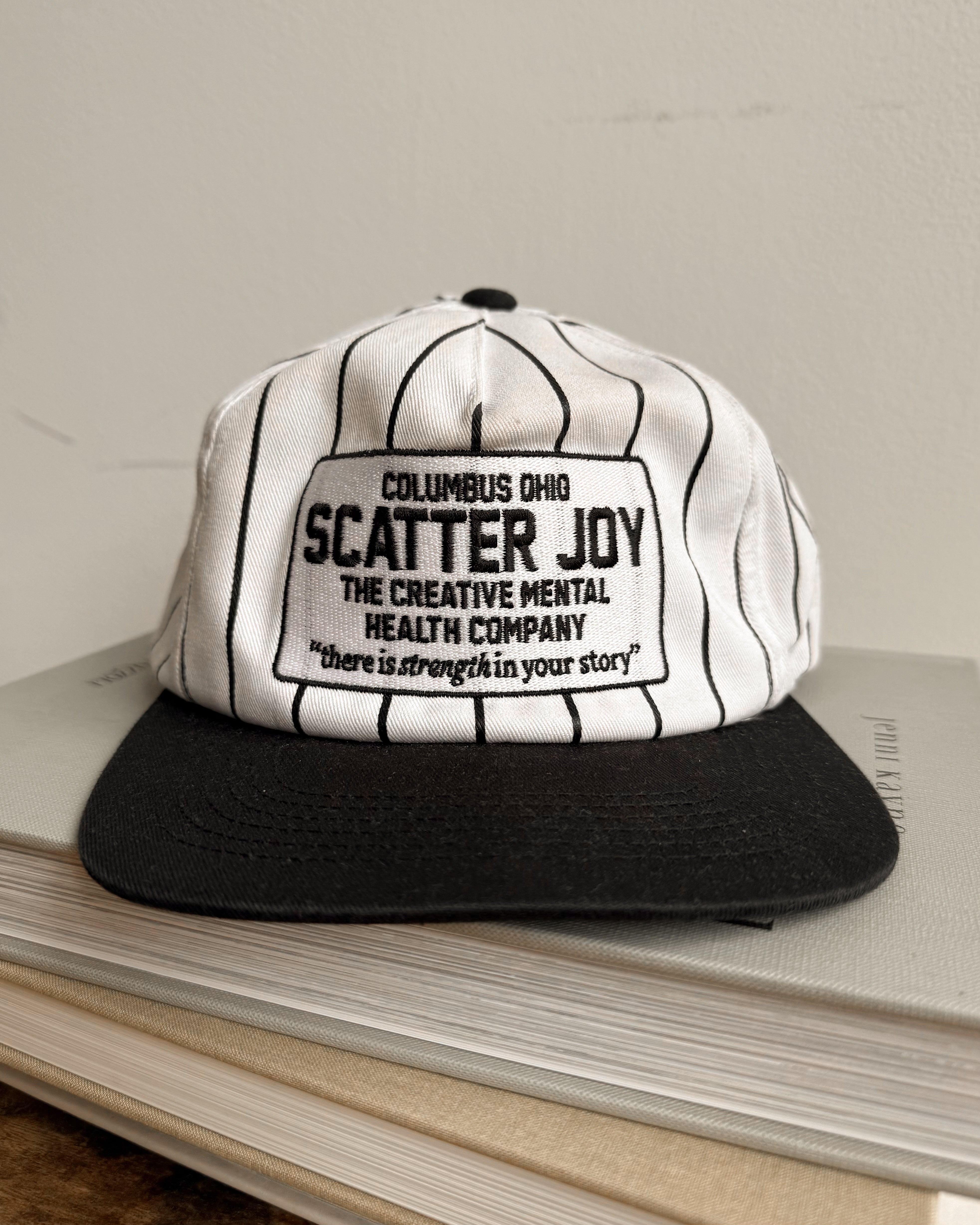 Heritage Pinstripe 5-Panel Hat | The Scatter Joy Project